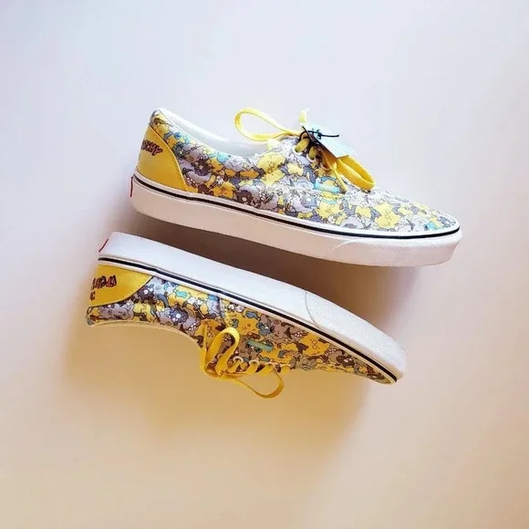 VANS Era X The Simpsons Itchy & Scratchy 2020 Yellow Sneakers Shoes Men's US 11